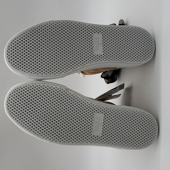 855- Zara Trafaluc Pink Suede High-Top Sneakers – Size 7.5 – NWT - Picture 8 of 10